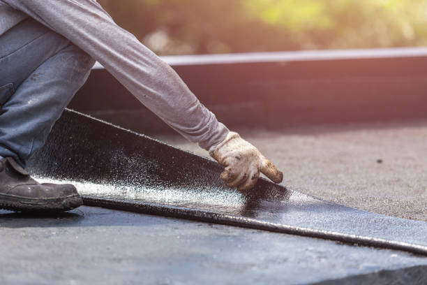 Professional Exterior Waterproofing technician working in West Hempstead, NY